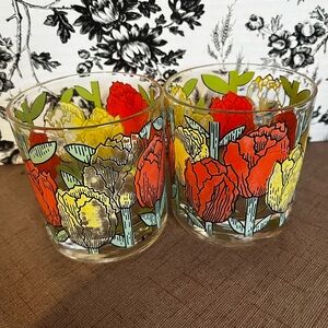 Vintage Cora Glasses Set of 2